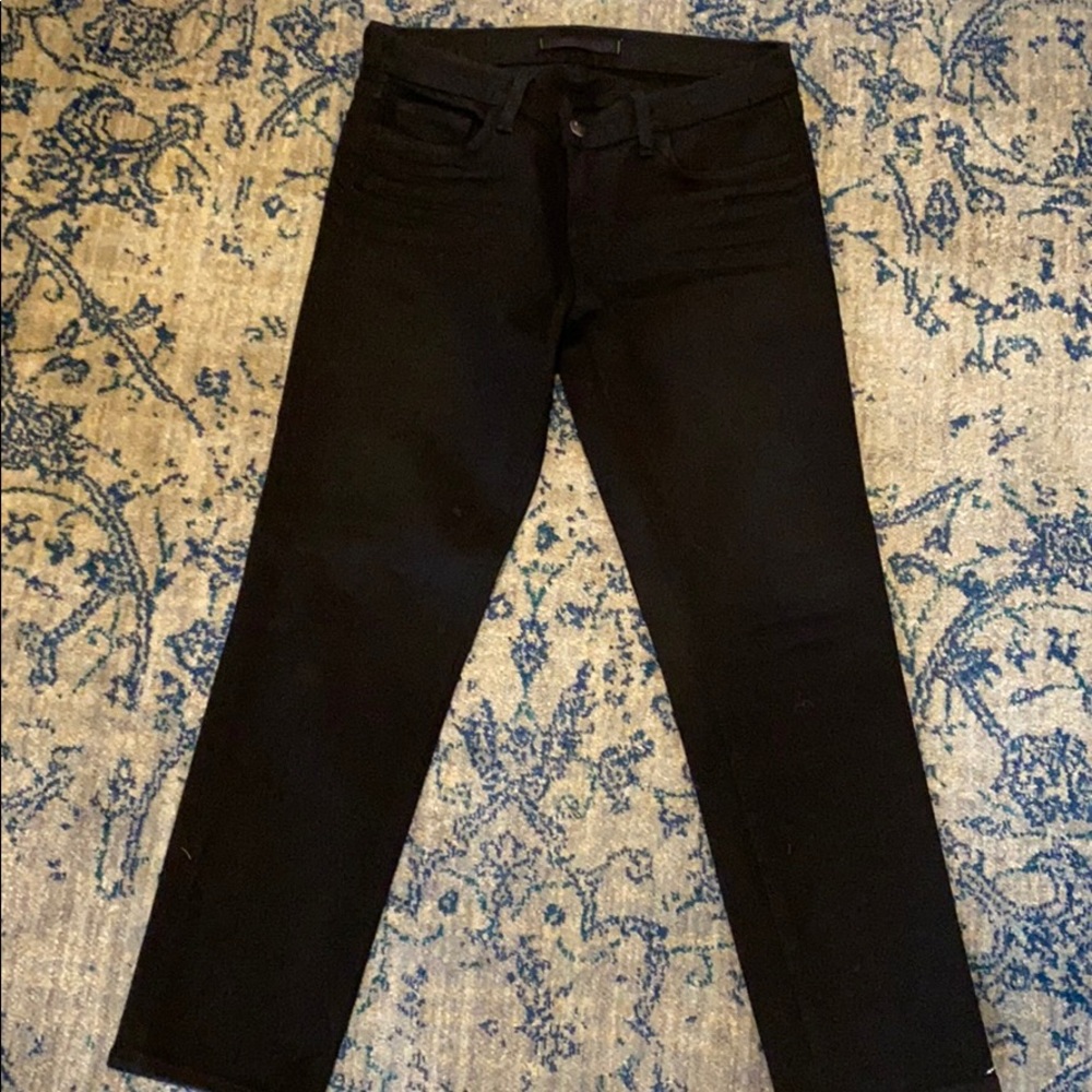 J brand Low rise stretch capris, style 935 black